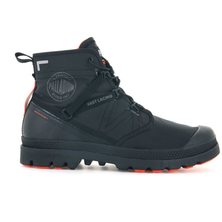 Bottes Palladium Pampa Travel Lite+ Imperméables Homme Noir | FR FKQ305W